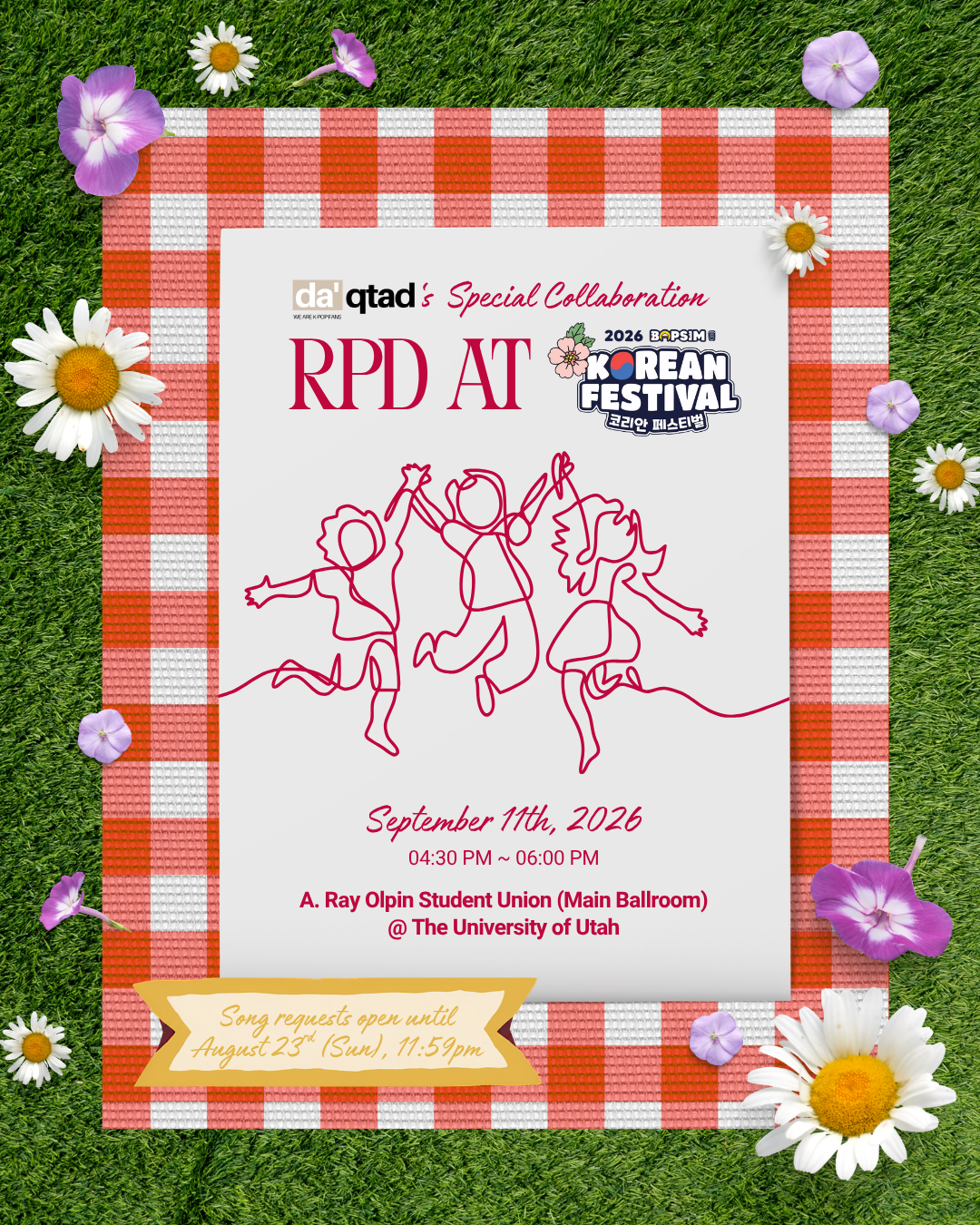 DA'QTAD x BOPSIM Special K-pop RPD · Exclusive Collaboration event poster