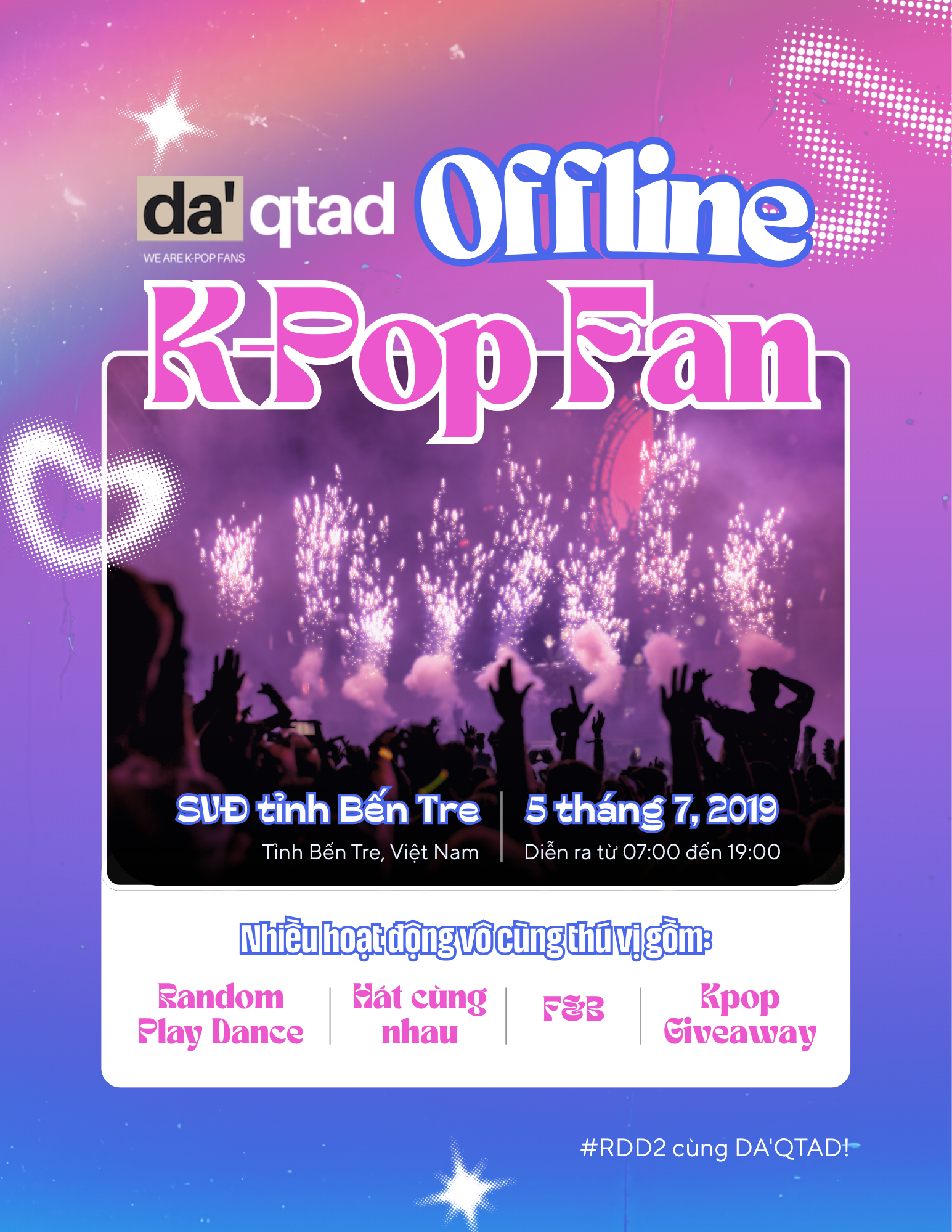 #RDD2 · Offline Kpop Fan event poster