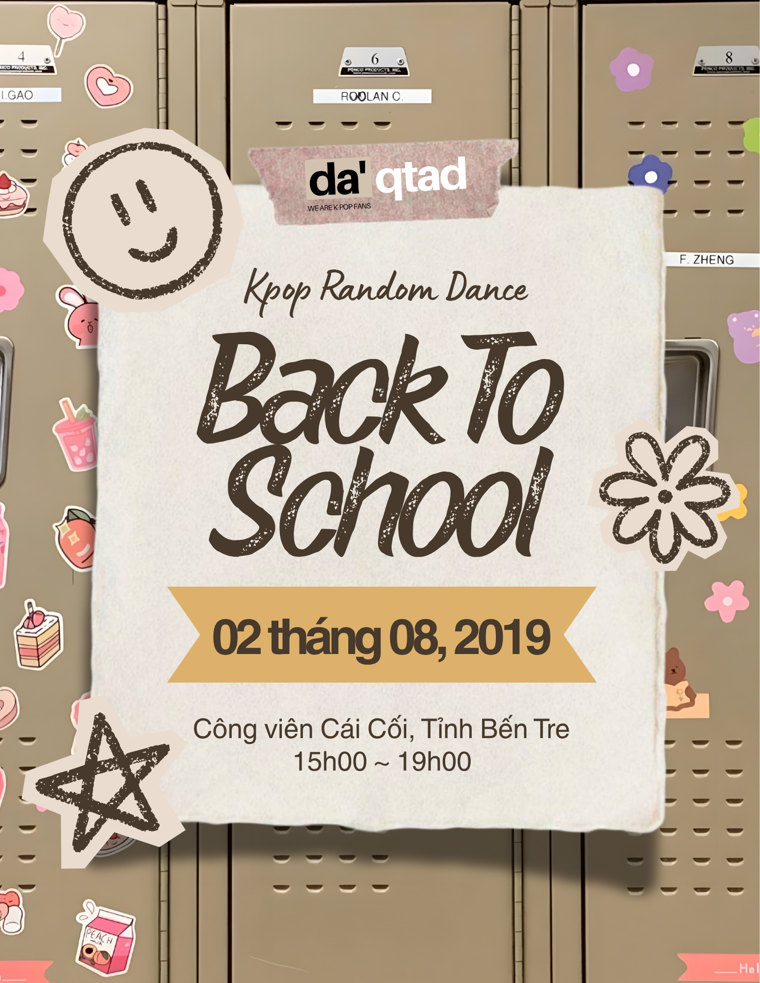 #RDD3 · Back To School event poster